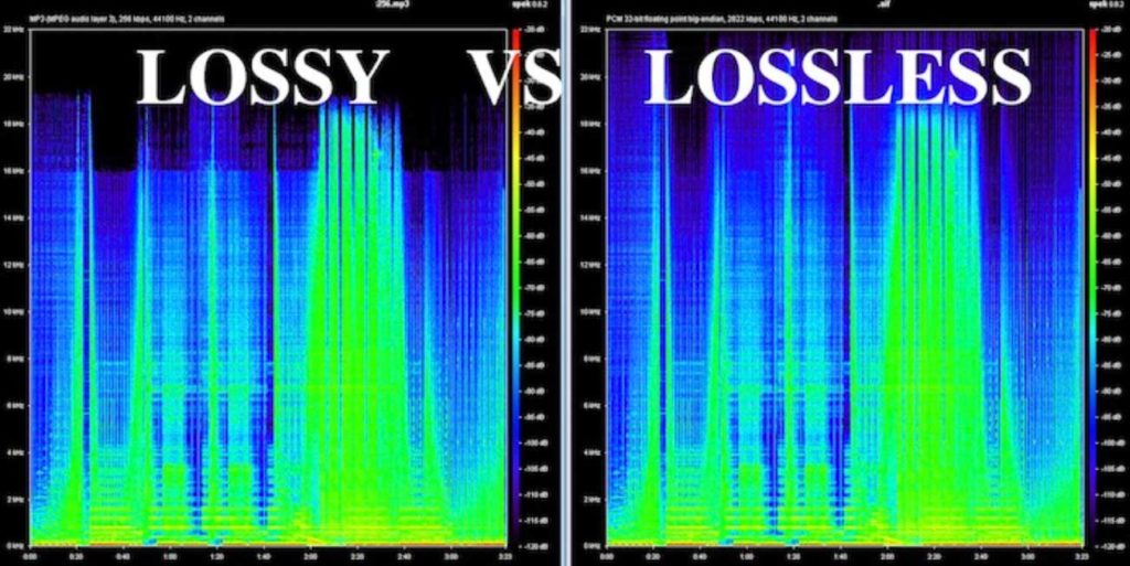 so sánh nhạc lossless và lossy (mp3)